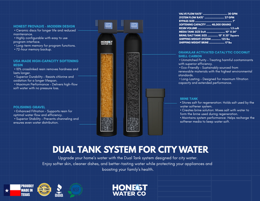 Dual Tank City Water Whole Home System