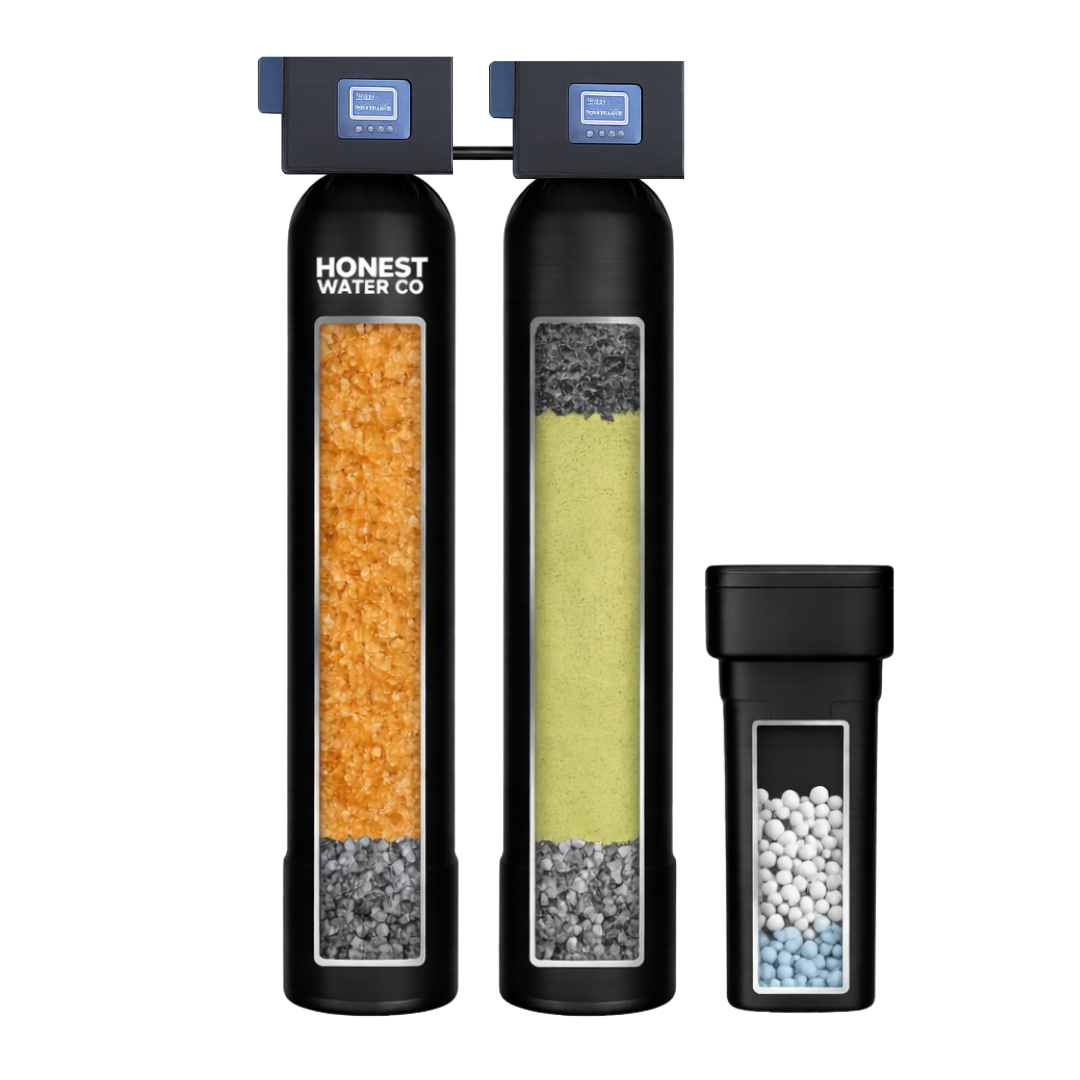 Dual Tank Well Water Iron Breaker AIO